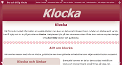 Desktop Screenshot of klocka.org