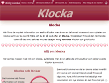 Tablet Screenshot of klocka.org